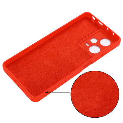 For Xiaomi Redmi Note 12 Explorer 5G Liquid Silicone Phone Case Anti-drop Back Cover with Soft Lining