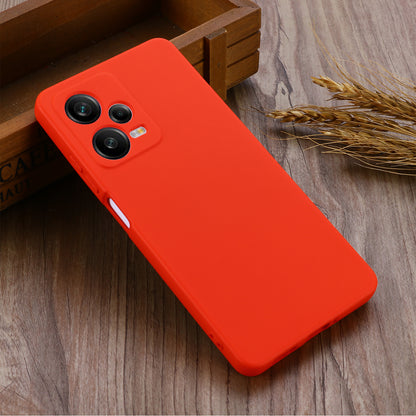 For Xiaomi Redmi Note 12 Explorer 5G Liquid Silicone Phone Case Anti-drop Back Cover with Soft Lining