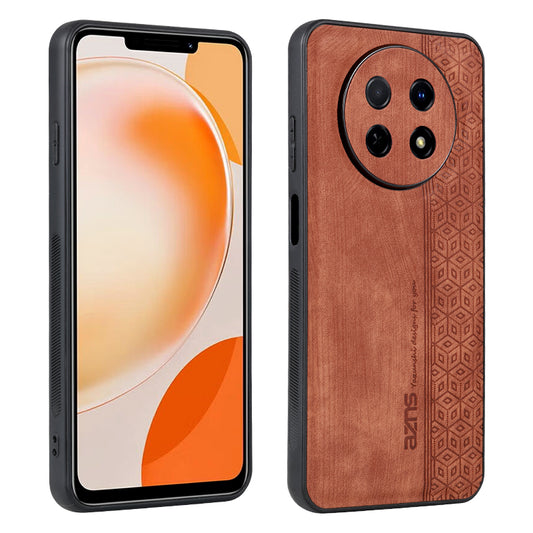 AZNS Mobile Phone Case for Huawei Enjoy 60X , PU Leather+TPU Imprinted Pattern Anti-scratch Cover