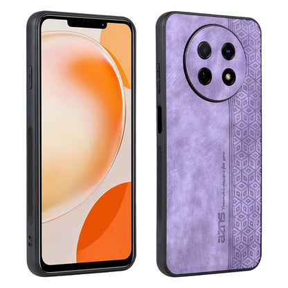 AZNS Mobile Phone Case for Huawei Enjoy 60X , PU Leather+TPU Imprinted Pattern Anti-scratch Cover