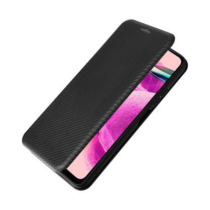 For Xiaomi Redmi Note 12S 4G Card Holder Leather Phone Case Carbon Fiber Texture Stand Cover