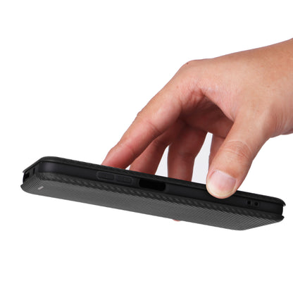 For Xiaomi Redmi Note 12S 4G Card Holder Leather Phone Case Carbon Fiber Texture Stand Cover