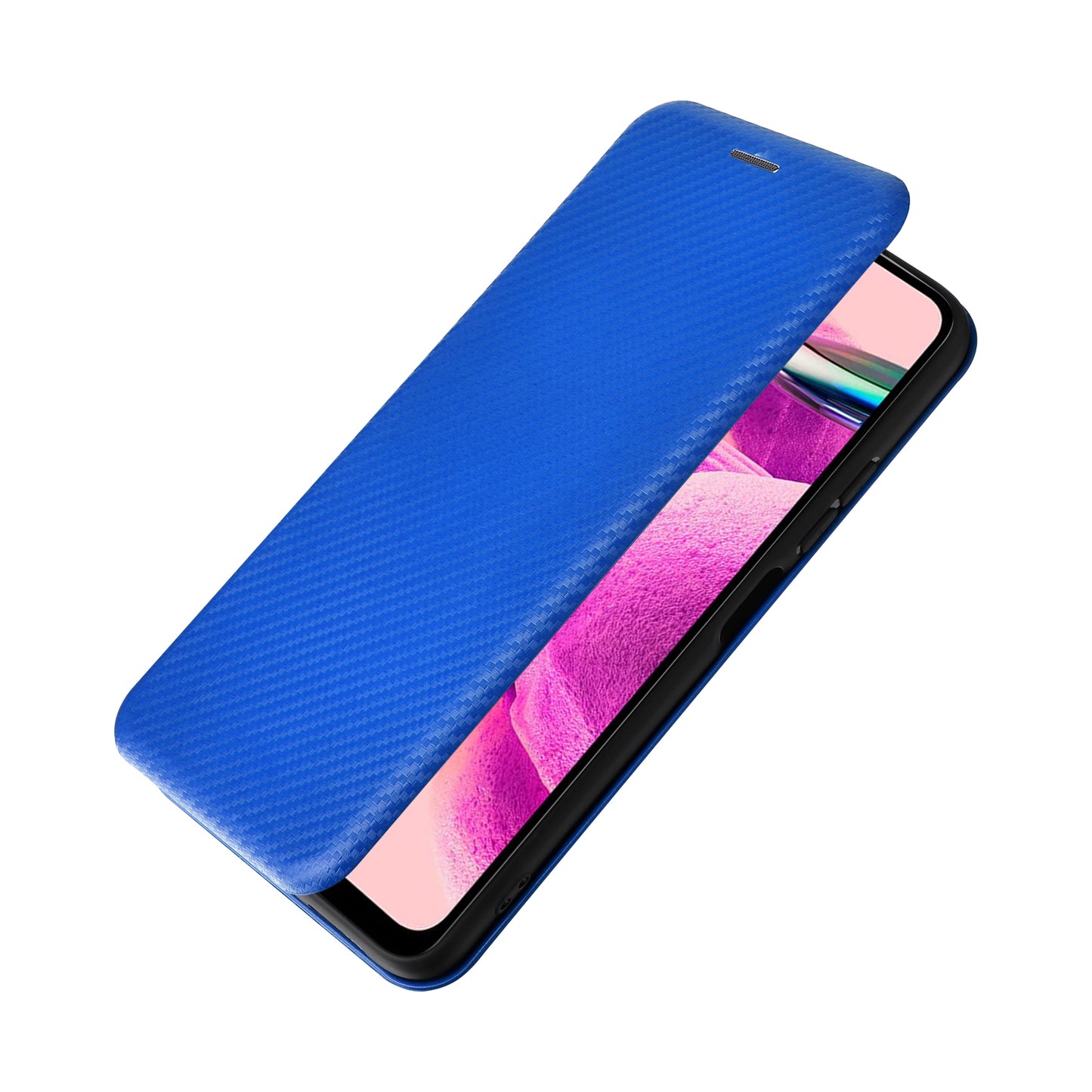 For Xiaomi Redmi Note 12S 4G Card Holder Leather Phone Case Carbon Fiber Texture Stand Cover