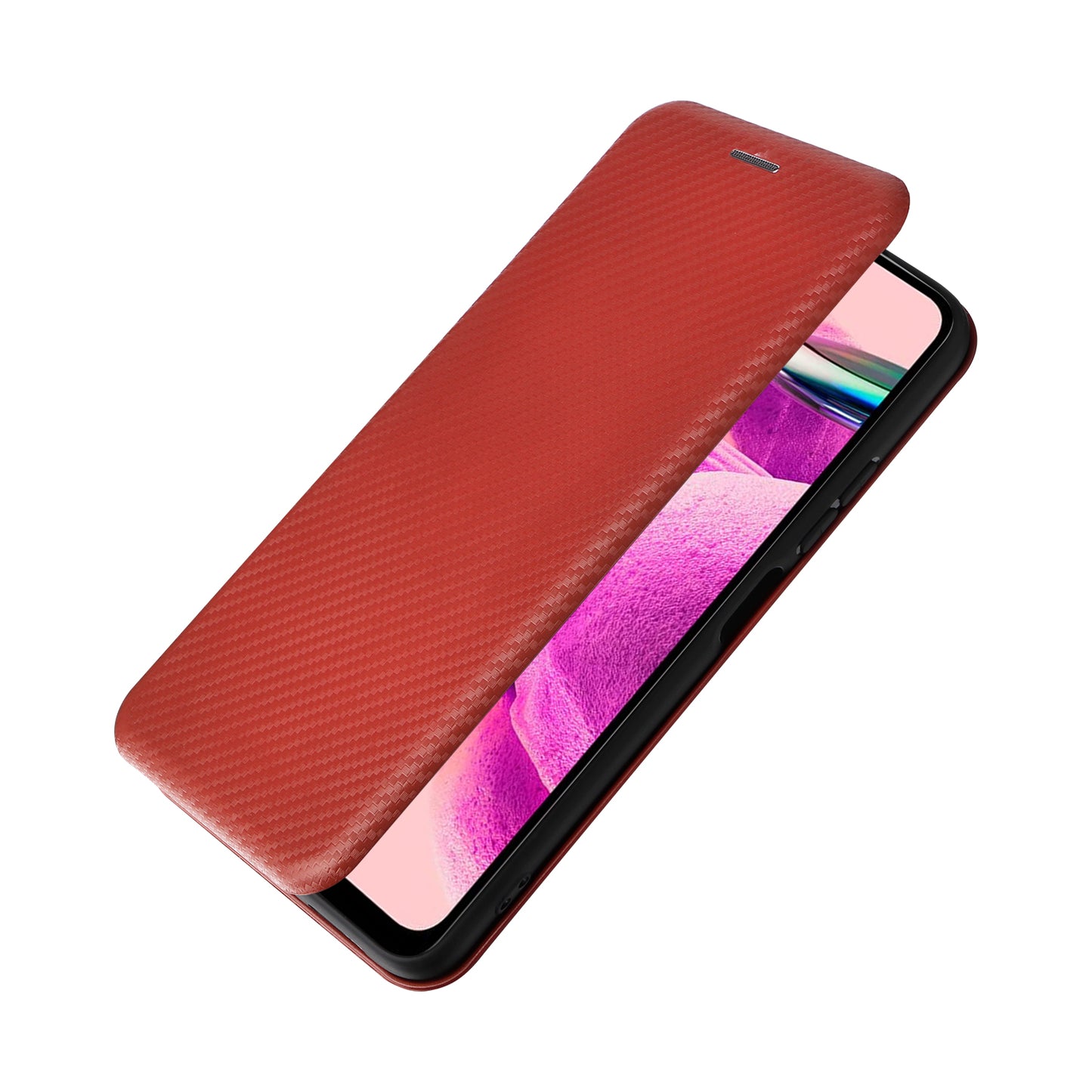For Xiaomi Redmi Note 12S 4G Card Holder Leather Phone Case Carbon Fiber Texture Stand Cover