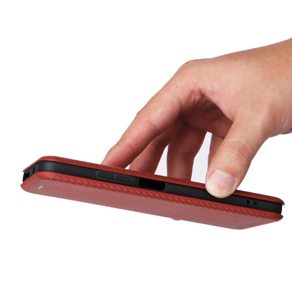 For Xiaomi Redmi Note 12S 4G Card Holder Leather Phone Case Carbon Fiber Texture Stand Cover