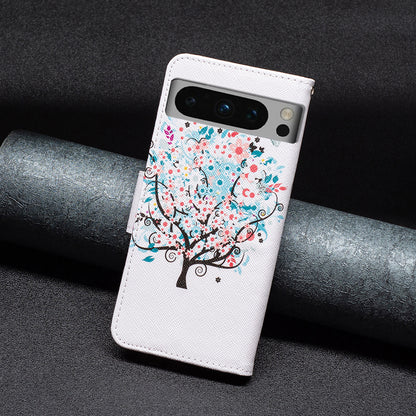 For Google Pixel 8 Pro Flip Stand Phone Case Pattern Printing PU Leather Wallet Cover