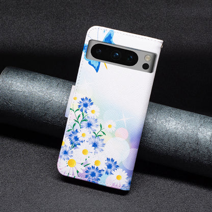 For Google Pixel 8 Pro Flip Stand Phone Case Pattern Printing PU Leather Wallet Cover
