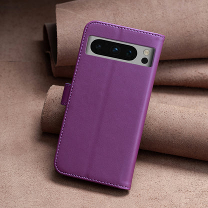 BINFEN COLOR BF17 For Google Pixel 8 Pro TPU+PU Leather Cover Wallet Magnetic Cell Phone Stand Case