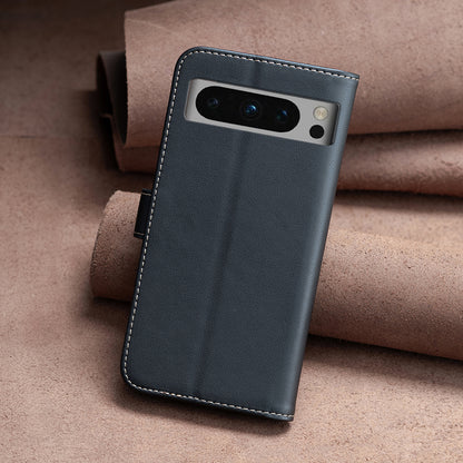 BINFEN COLOR BF17 For Google Pixel 8 Pro TPU+PU Leather Cover Wallet Magnetic Cell Phone Stand Case