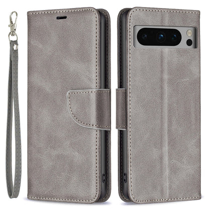 PU Leather Phone Cover For Google Pixel 8 Pro , Stand Phone Case Solid Color Wallet Textured Drop-proof Shell