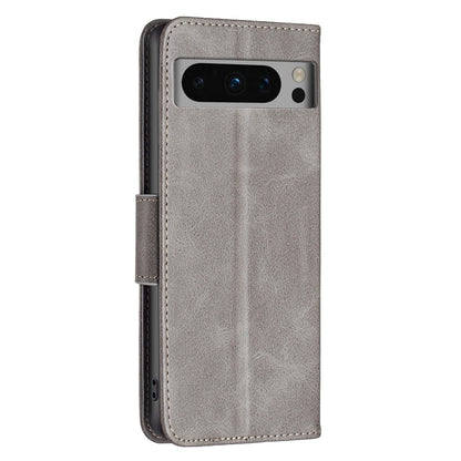 PU Leather Phone Cover For Google Pixel 8 Pro , Stand Phone Case Solid Color Wallet Textured Drop-proof Shell