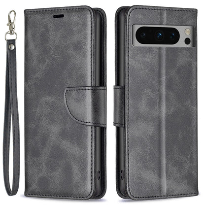 PU Leather Phone Cover For Google Pixel 8 Pro , Stand Phone Case Solid Color Wallet Textured Drop-proof Shell
