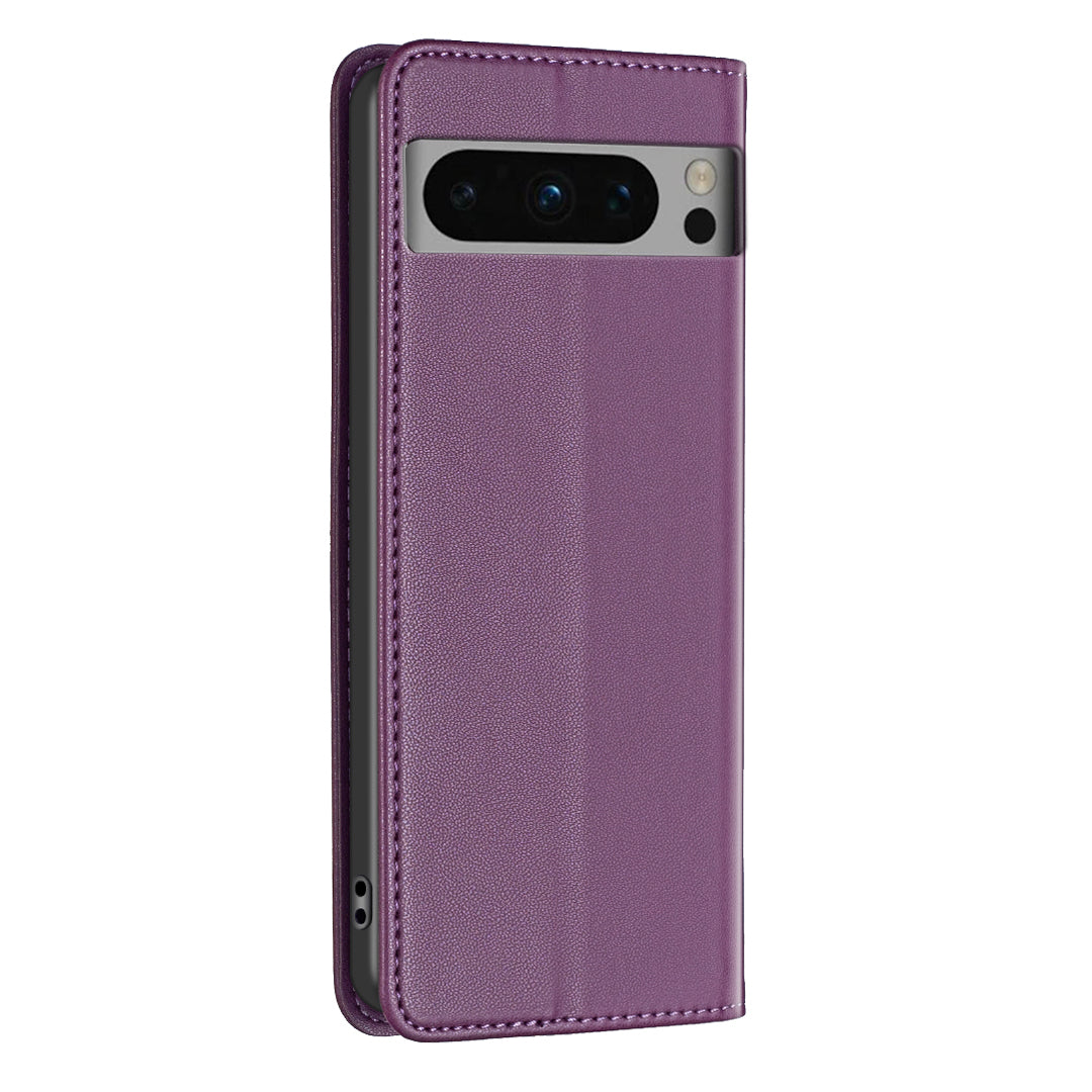 BINFEN COLOR BF18 Protective Case for Google Pixel 8 Pro Phone Case Leather Flip Cover with Card Holder