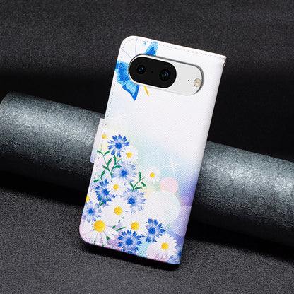 For Google Pixel 8 Pattern Printing Leather Wallet Phone Cover Flip Stand Protective Case