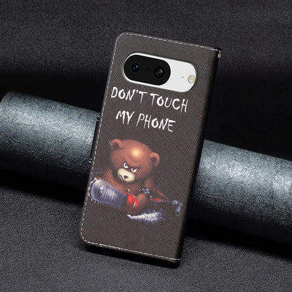 For Google Pixel 8 Pattern Printing Leather Wallet Phone Cover Flip Stand Protective Case