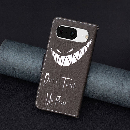 For Google Pixel 8 Pattern Printing Leather Wallet Phone Cover Flip Stand Protective Case