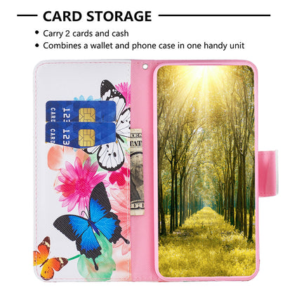 For Google Pixel 8 Pattern Printing Leather Wallet Phone Cover Flip Stand Protective Case
