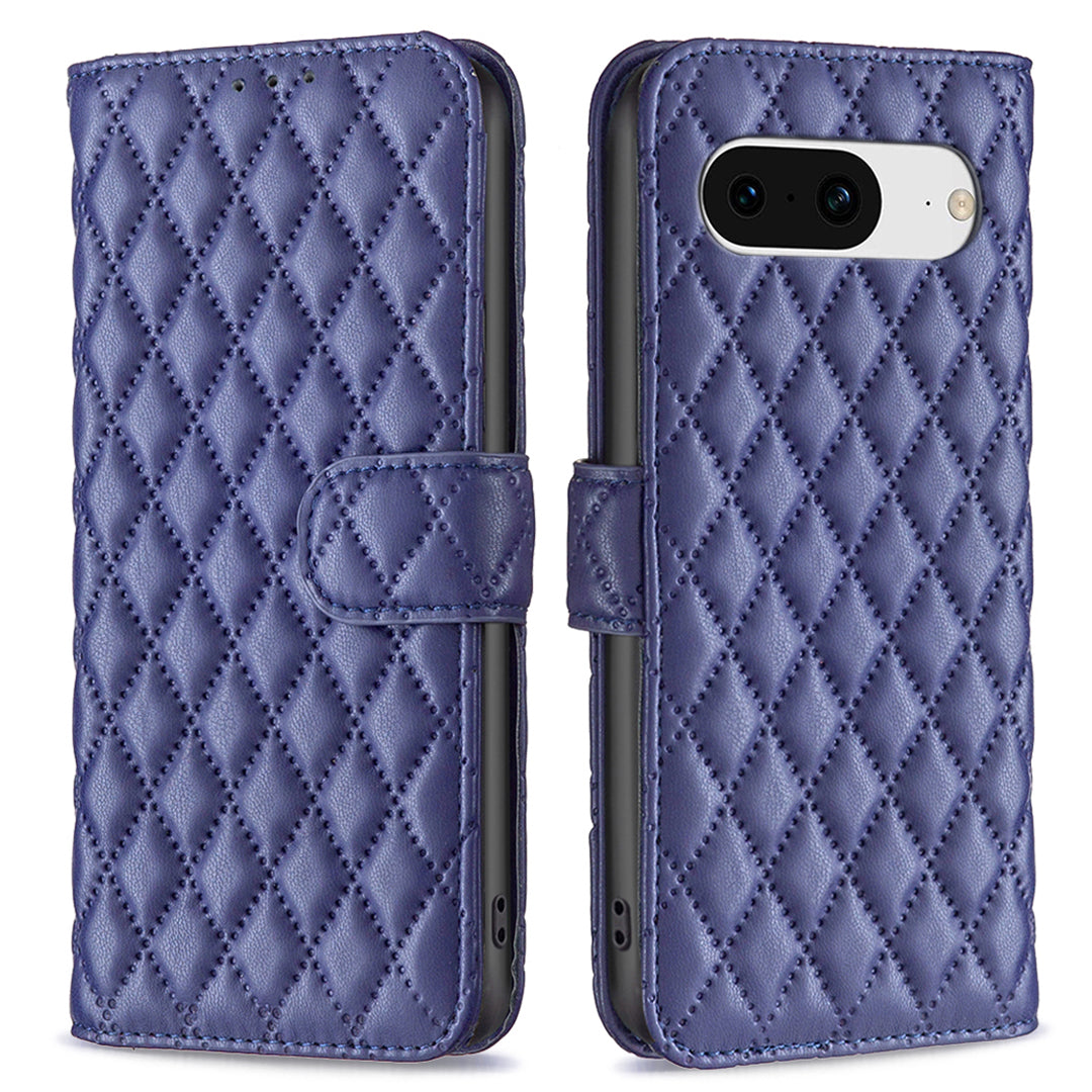 BINFEN COLOR BF Style-14 for Google Pixel 8 Wallet Phone Case Imprinted PU Leather Stand Cover