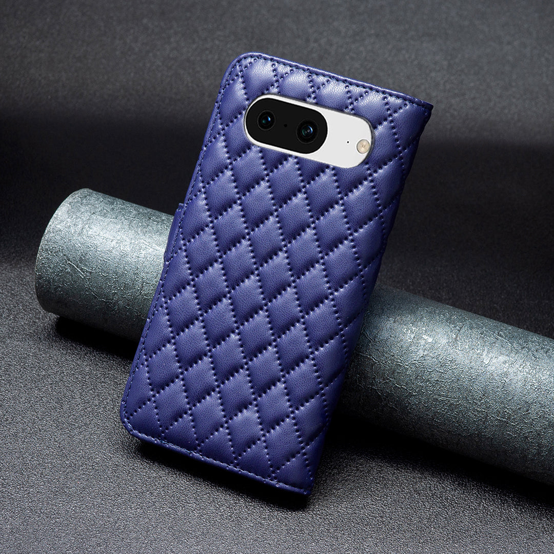 BINFEN COLOR BF Style-14 for Google Pixel 8 Wallet Phone Case Imprinted PU Leather Stand Cover