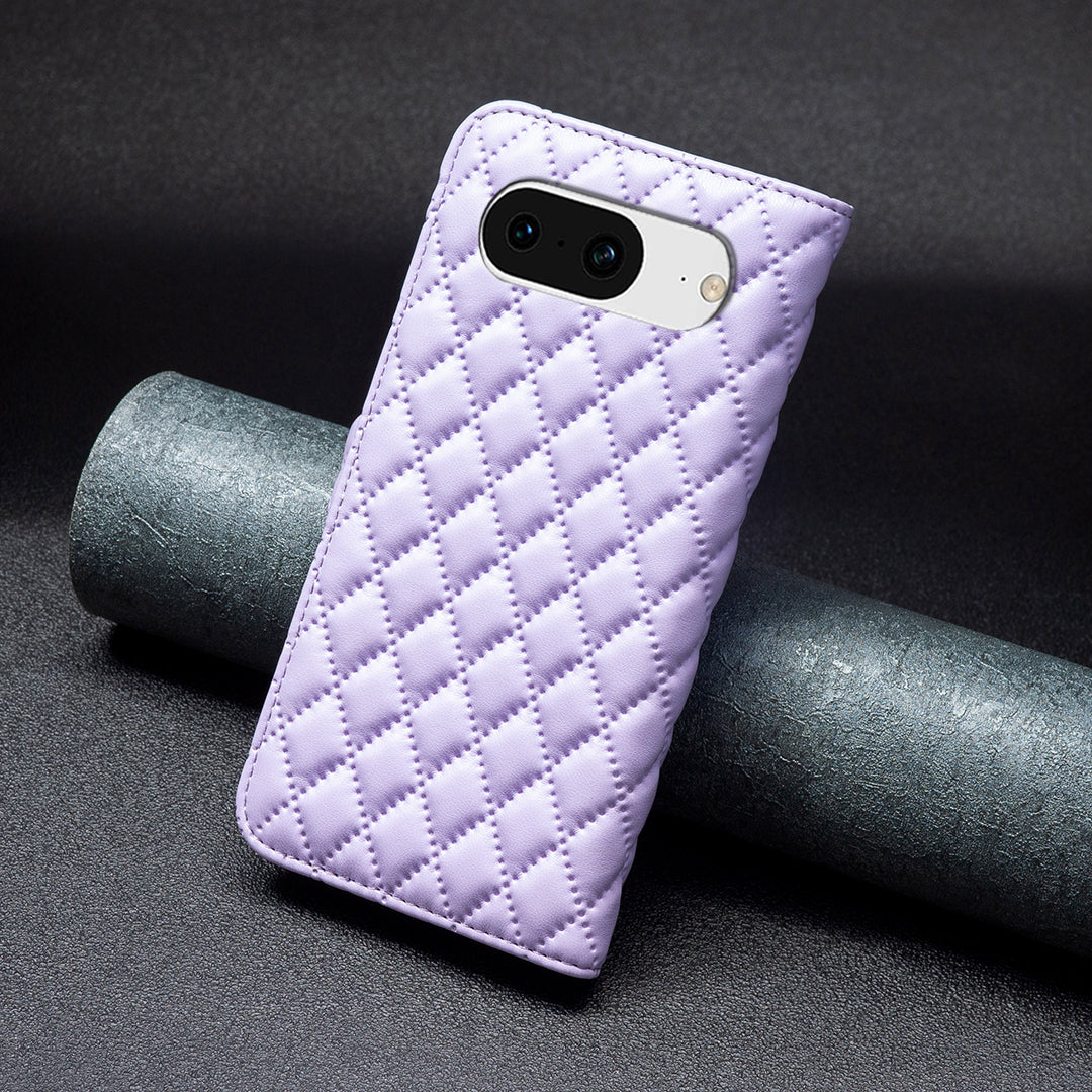 BINFEN COLOR BF Style-14 for Google Pixel 8 Wallet Phone Case Imprinted PU Leather Stand Cover