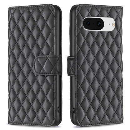 BINFEN COLOR BF Style-14 for Google Pixel 8 Wallet Phone Case Imprinted PU Leather Stand Cover