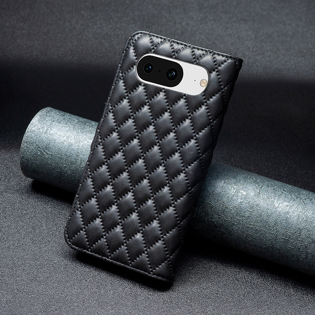 BINFEN COLOR BF Style-14 for Google Pixel 8 Wallet Phone Case Imprinted PU Leather Stand Cover