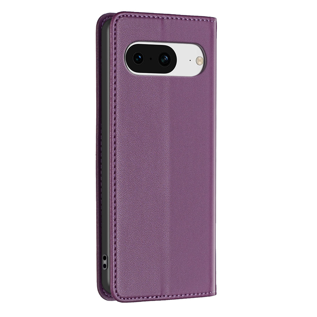 BINFEN COLOR BF18 Card Slot Phone Case for Google Pixel 8 Shockproof Case Leather Folio Flip Cover