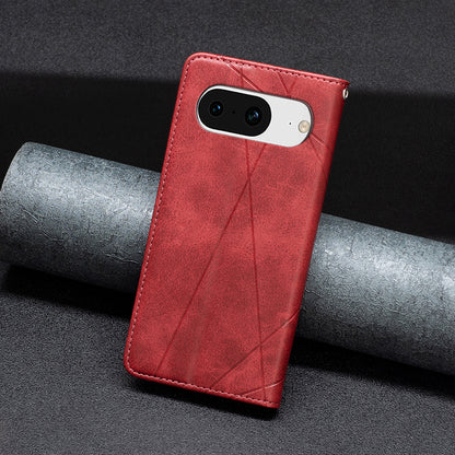 For Google Pixel 8 Stand Card Holder Imprinted Line Phone Case Drop Protection Leather Phone Cover