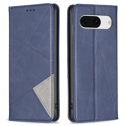 For Google Pixel 8 Stand Card Holder Imprinted Line Phone Case Drop Protection Leather Phone Cover