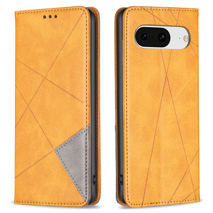 For Google Pixel 8 Stand Card Holder Imprinted Line Phone Case Drop Protection Leather Phone Cover