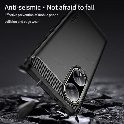 MOFI JK TPU Series-1 Soft TPU Phone Case for Oppo A1 5G Carbon Fiber Brushed Anti-Drop Phone Cover
