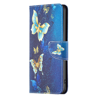 For Xiaomi Poco F5 5G / Redmi Note 12 Turbo Pattern Printing Leather Phone Case Wallet Stand Cover