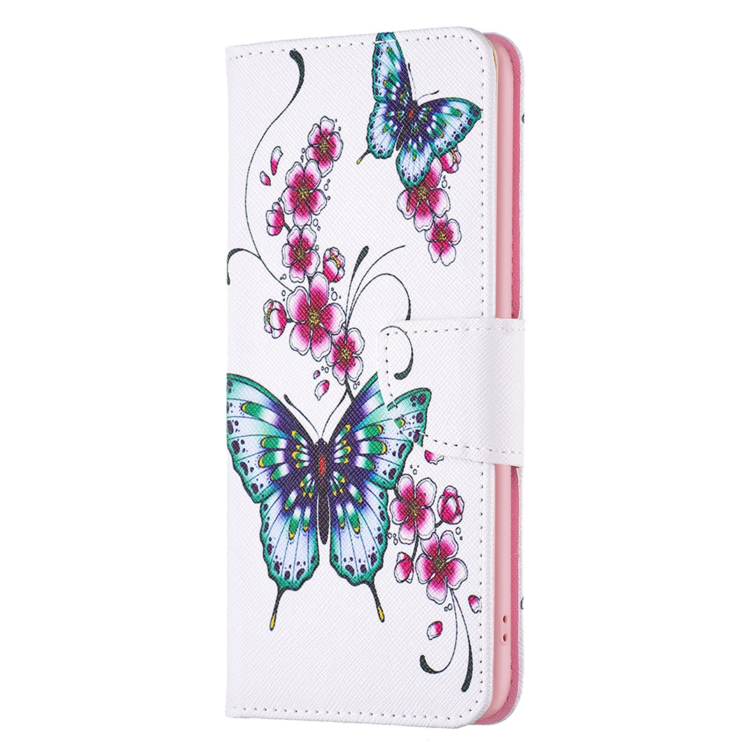 For Xiaomi Poco F5 5G / Redmi Note 12 Turbo Pattern Printing Leather Phone Case Wallet Stand Cover