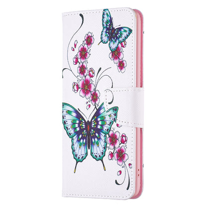 For Xiaomi Poco F5 5G / Redmi Note 12 Turbo Pattern Printing Leather Phone Case Wallet Stand Cover