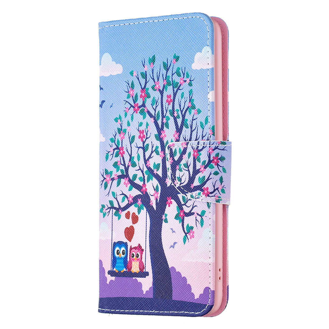 For Xiaomi Poco F5 5G / Redmi Note 12 Turbo Pattern Printing Leather Phone Case Wallet Stand Cover