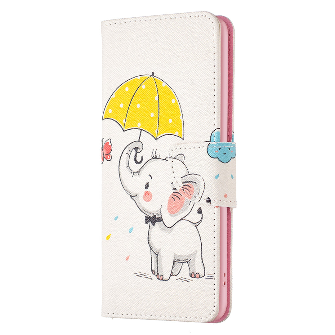For Xiaomi Poco F5 5G / Redmi Note 12 Turbo Pattern Printing Leather Phone Case Wallet Stand Cover