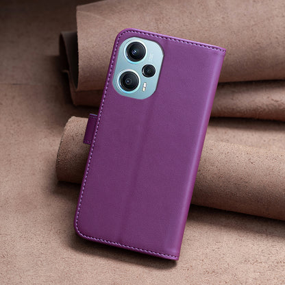 BINFEN COLOR BF17 For Xiaomi Poco F5 5G / Redmi Note 12 Turbo Phone Stand Case PU Leather Cover Wallet