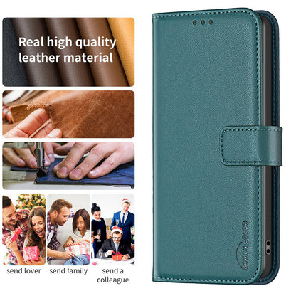 BINFEN COLOR BF17 For Xiaomi Poco F5 5G / Redmi Note 12 Turbo Phone Stand Case PU Leather Cover Wallet