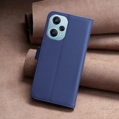 BINFEN COLOR BF17 For Xiaomi Poco F5 5G / Redmi Note 12 Turbo Phone Stand Case PU Leather Cover Wallet