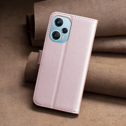 BINFEN COLOR BF17 For Xiaomi Poco F5 5G / Redmi Note 12 Turbo Phone Stand Case PU Leather Cover Wallet