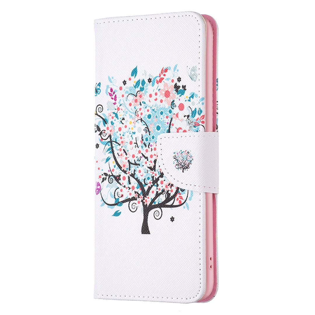 For Xiaomi Poco F5 5G / Redmi Note 12 Turbo Pattern Printing Anti-drop Phone Case Leather Wallet Stand Cover