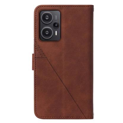 YB Imprinting Series-2 For Xiaomi Poco F5 5G / Redmi Note 12 Turbo Wallet Case Leather Phone Stand Cover