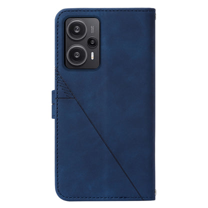 YB Imprinting Series-2 For Xiaomi Poco F5 5G / Redmi Note 12 Turbo Wallet Case Leather Phone Stand Cover