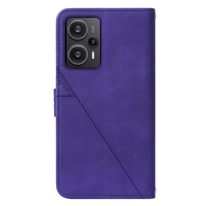 YB Imprinting Series-2 For Xiaomi Poco F5 5G / Redmi Note 12 Turbo Wallet Case Leather Phone Stand Cover