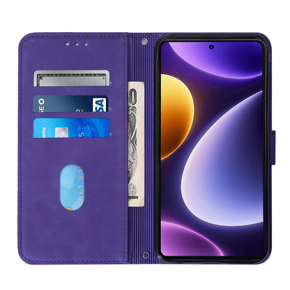 YB Imprinting Series-2 For Xiaomi Poco F5 5G / Redmi Note 12 Turbo Wallet Case Leather Phone Stand Cover