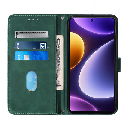 YB Imprinting Series-2 For Xiaomi Poco F5 5G / Redmi Note 12 Turbo Wallet Case Leather Phone Stand Cover