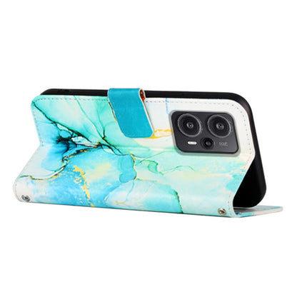 For Xiaomi Poco F5 5G / Redmi Note 12 Turbo Leather Case YB Pattern Printing Leather Series-5 Wallet Stand Phone Cover