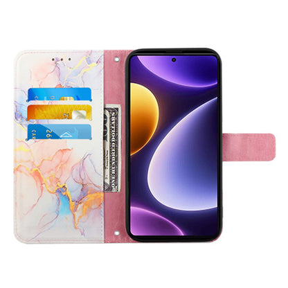 For Xiaomi Poco F5 5G / Redmi Note 12 Turbo Leather Case YB Pattern Printing Leather Series-5 Wallet Stand Phone Cover