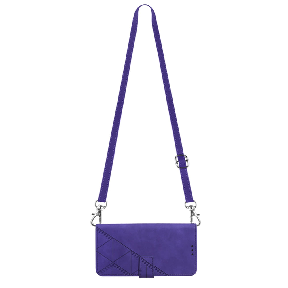 YB Imprinting Series-2 For Sony Xperia 1 V Leather Phone Case Wallet Stand Cover with Shoulder Strap