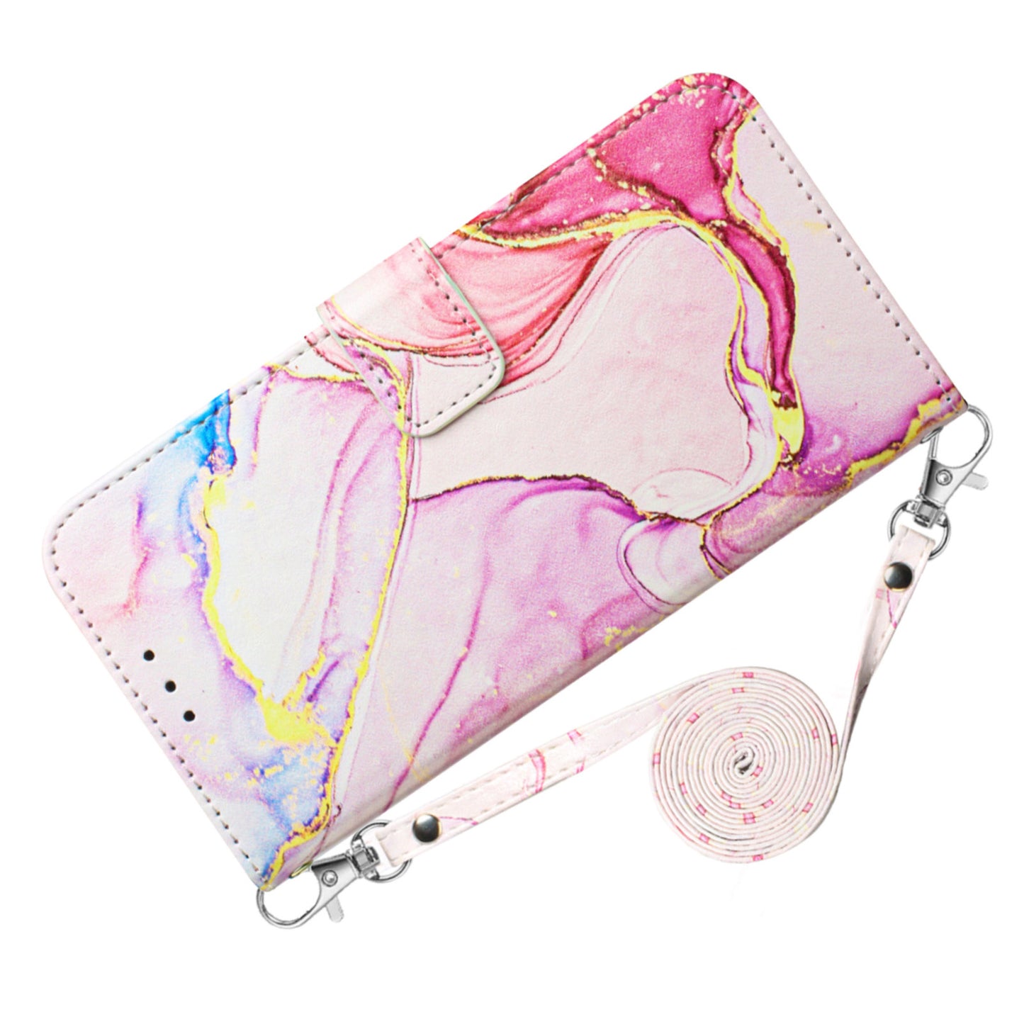 For Sony Xperia 10 V YB Pattern Printing Leather Series-6 Wallet Phone Cover PU Leather Marble Pattern  Stand Case